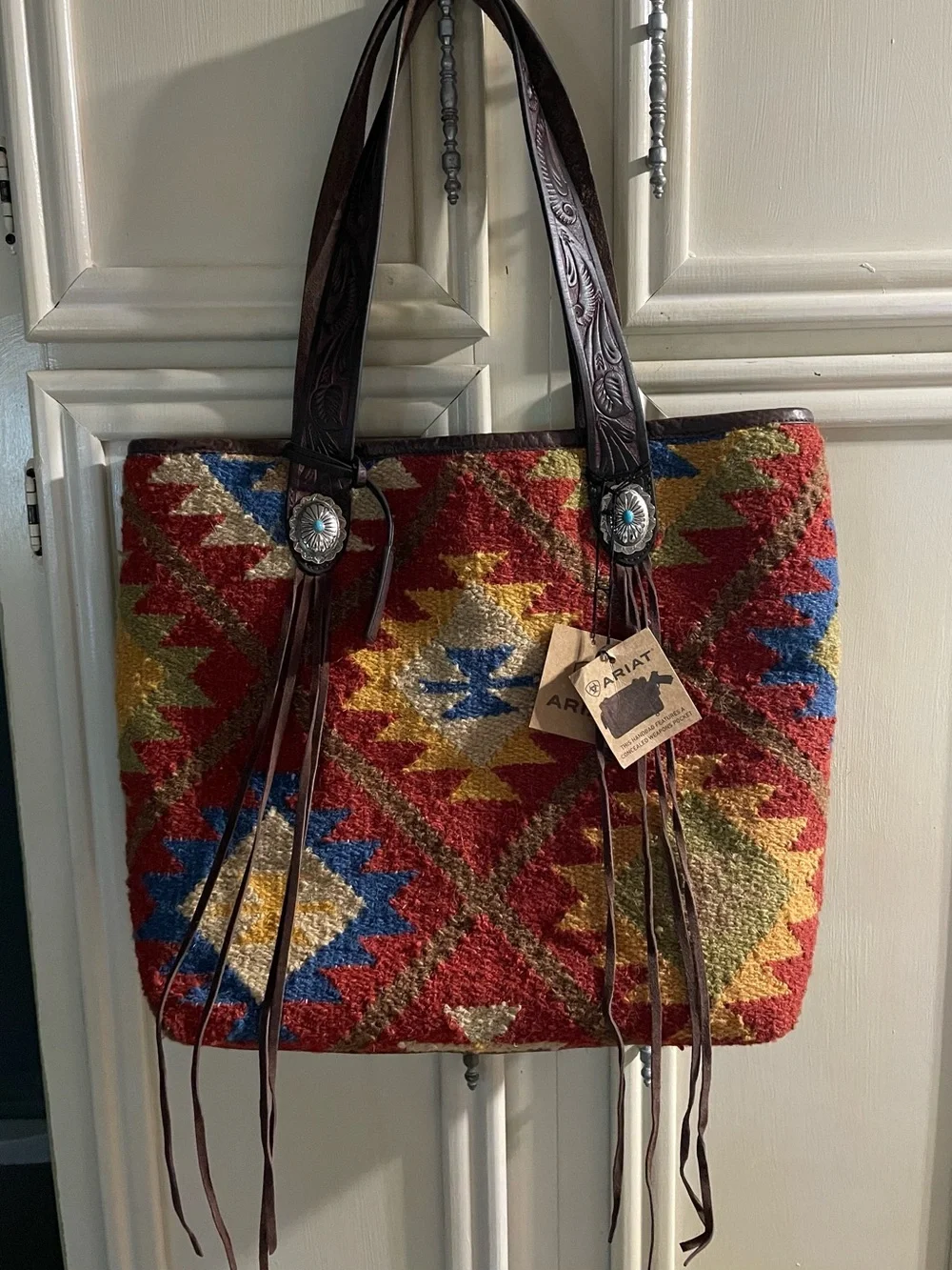 NWT Ariat Brynlee Aztec Tote Bag Concealed Carry Southwestern Western Purse